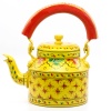 Handpainted Kettle Set 5157-T With 4 Glass & 1 Cart/Thela | Save 33% - Rajasthan Living 10