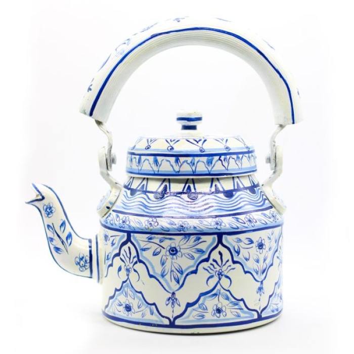 Handcrafted Kettle Set With 6 Glass & 1 Trey | Save 33% - Rajasthan Living 7