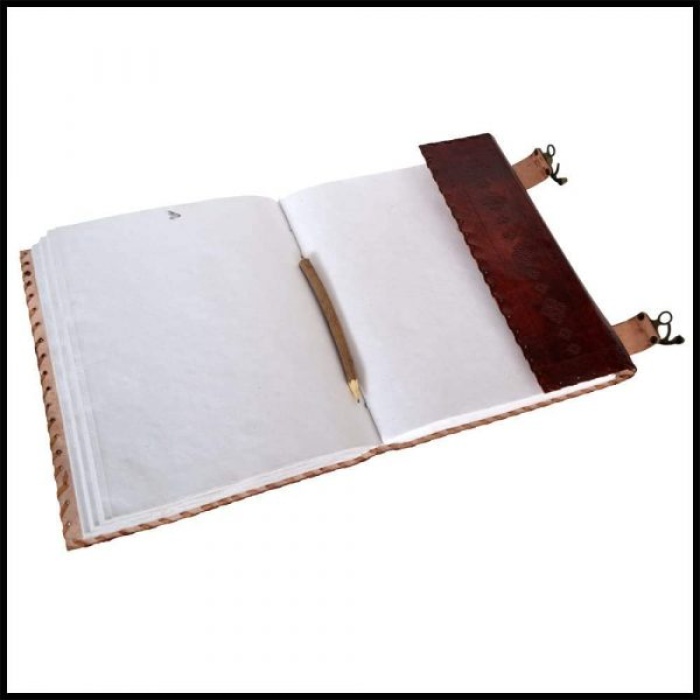 Leather Journal Seven Stone Embossed Notebook | Save 33% - Rajasthan Living 9
