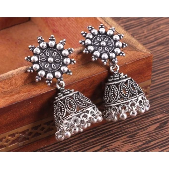 Silver Plated Handmade Women Earrings Jewellery | Save 33% - Rajasthan Living 7