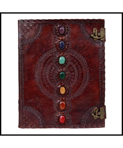 Leather Journal Seven Stone Embossed Notebook | Save 33% - Rajasthan Living