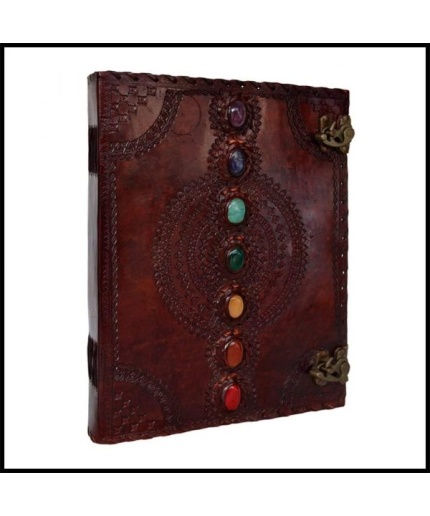 Leather Journal Seven Stone Embossed Notebook | Save 33% - Rajasthan Living 8