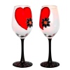 iHandikart Valentine Wine Glasses (Set of 2 Glass) for Gift Anniversary | Date Night |Besties |BFF| Bridesmaids | Weddings | Parties. 30010 | Save 33% - Rajasthan Living 9