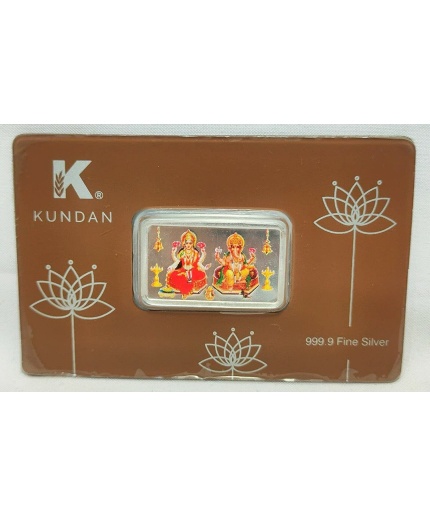 Rajasthan Gems Silver Fine 999.9 Coin Color 10 Gram Ganesha Ganesh Laxmi Lakshmi Diwali | Save 33% - Rajasthan Living 3