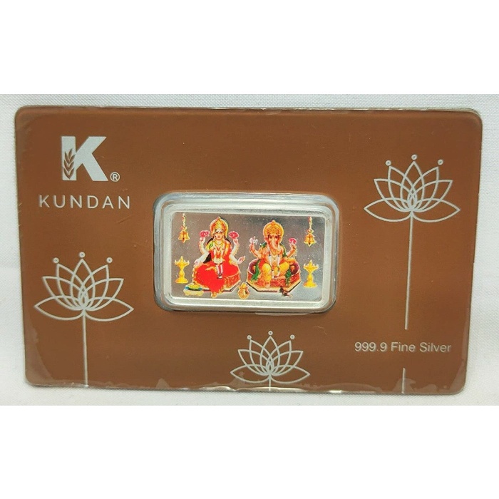 Rajasthan Gems Silver Fine 999.9 Coin Color 10 Gram Ganesha Ganesh Laxmi Lakshmi Diwali | Save 33% - Rajasthan Living 6