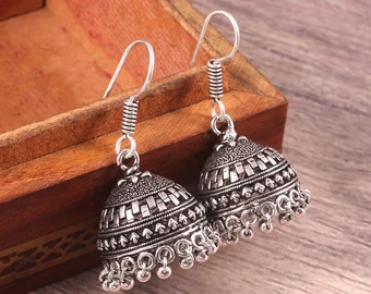 Oxidised Silver Plated Handmade Women Earrings Jewellery | Save 33% - Rajasthan Living 8