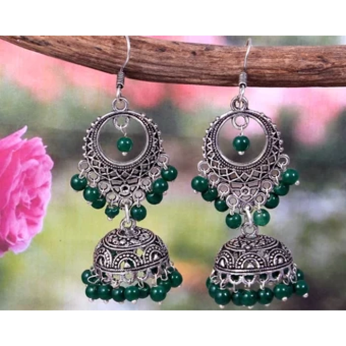 Oxidised Silver Plated Handmade Earrings Jewellery | Save 33% - Rajasthan Living 7