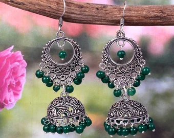 Oxidised Silver Plated Handmade Earrings Jewellery | Save 33% - Rajasthan Living 8