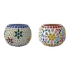 Tealight Stand (Glass) Mosaic Work Glass From iHandikart Handicrafts (Set of 2) Mosaic Finish, IHK-9002 | Save 33% - Rajasthan Living 11