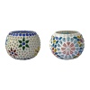 Mosaic Tealight stand of Glass Matericl from iHandikart Handicraft (Pack of 2) Mosaic Finish (IHK9005) Multicolour? | Save 33% - Rajasthan Living 10