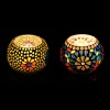 Mosaic Tealight stand of Glass Matericl from iHandikart Handicraft (Pack of 2) Mosaic Finish (IHK9007) Multicolour? | Save 33% - Rajasthan Living 9