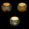 Mosaic Tealight stand of Glass Matericl from iHandikart Handicraft (Pack of 3) Mosaic Finish (IHK9009) Multicolour? | Save 33% - Rajasthan Living 9