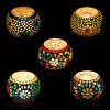 Mosaic Tealight stand of Glass Matericl from iHandikart Handicraft (Pack of 5) Mosaic Finish (IHK9013) Multicolour? | Save 33% - Rajasthan Living 10