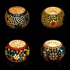 Tealight Stand (Glass) Mosaic Work Glass From iHandikart Handicrafts (Set of 4) Mosaic Finish, IHK-9016 | Save 33% - Rajasthan Living 9