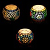 Tealight Stand (Glass) Mosaic Work Glass From iHandikart Handicrafts (Set of 3) Mosaic Finish, IHK-9022 | Save 33% - Rajasthan Living 9