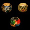 Mosaic Tealight stand of Glass Matericl from iHandikart Handicraft (Pack of 3) Mosaic Finish,Crackle Finish (IHK9023) Multicolour? | Save 33% - Rajasthan Living 10