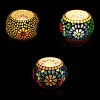 Mosaic Tealight stand of Glass Matericl from iHandikart Handicraft (Pack of 3) Mosaic Finish (IHK9029) Multicolour? | Save 33% - Rajasthan Living 9