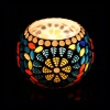 Tealight Holder of Glass with Mosaic Work iHandikart Handicraft (Set of 2)Mosaic Finish (IHK-9076) | Save 33% - Rajasthan Living 12