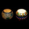 Mosaic Tealight Holder IHK9103 (Glass) (Pack of 2) | Save 33% - Rajasthan Living 9
