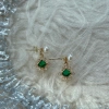 Natural Pearl Emerald Green Earrings, 14K Gold Emerald Earrings, Emerald Dangle Drop Earrings, 2 Way DIY Earrings, Handmade Delicate Gift | Save 33% - Rajasthan Living 16