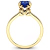 3.40 Ct Natural Certified Blue Sapphire Round Cut Engagement Twist Ring 14K Yellow Gold Blue Gemstone Ring Wedding Engagement Ring | Save 33% - Rajasthan Living 9
