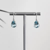 Blue Topaz Earrings, Drop Blue Topaz Earrings, Natural Gemstone, Sterling Silver, December Birthstone, Statement Earrings, Gift | Save 33% - Rajasthan Living 8