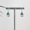 Blue Topaz Earrings, Drop Blue Topaz Earrings, Natural Gemstone, Sterling Silver, December Birthstone, Statement Earrings, Gift | Save 33% - Rajasthan Living 10