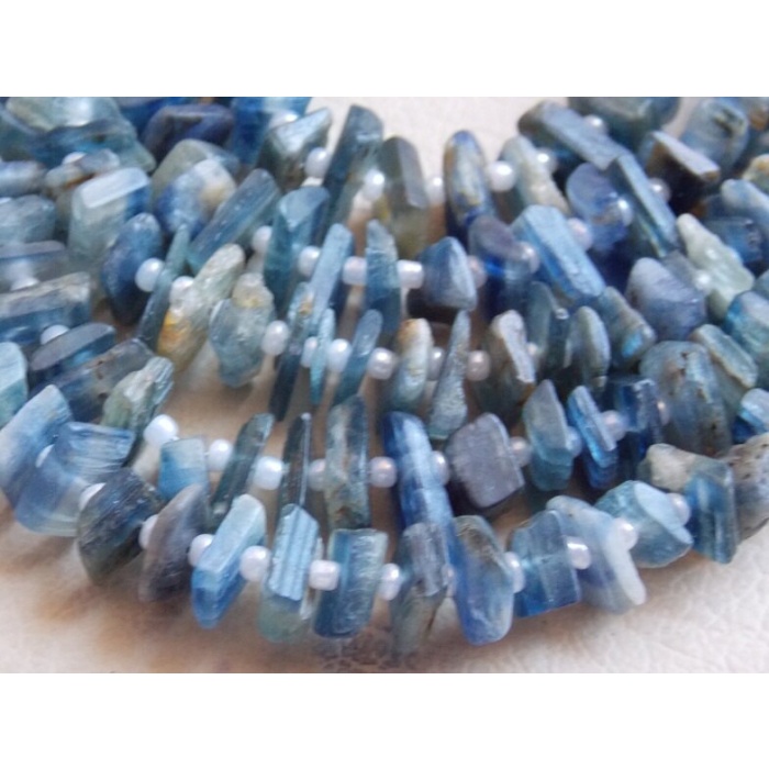 Natural Blue Kyanite Rough Beads,Anklets,Uncut,Nuggets,Chip 12Inchs Strand 10X5To6X5MM Approx,Wholesale Price,New Arrival RB7 | Save 33% - Rajasthan Living 6