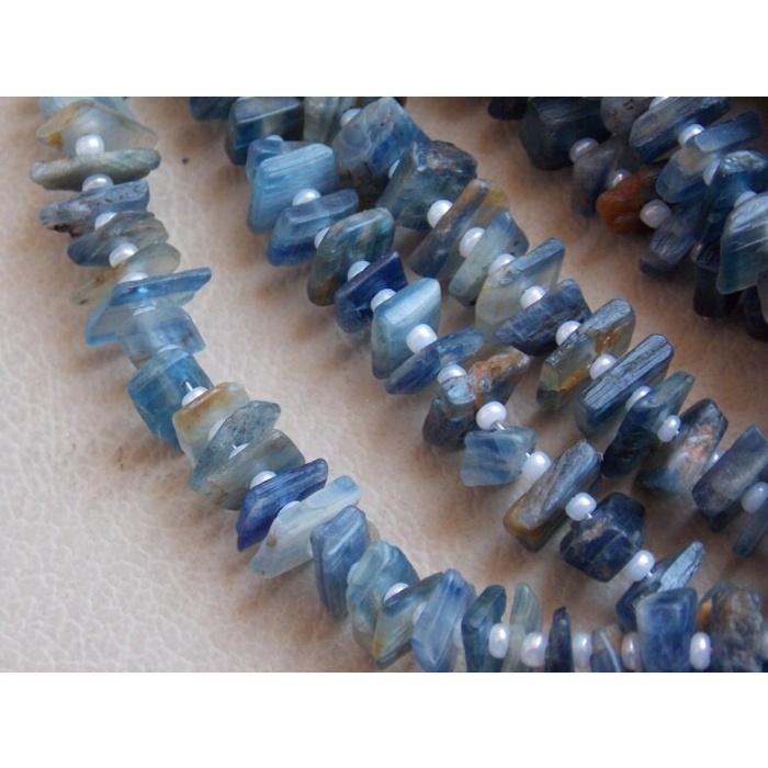 Natural Blue Kyanite Rough Beads,Anklets,Uncut,Nuggets,Chip 12Inchs Strand 10X5To6X5MM Approx,Wholesale Price,New Arrival RB7 | Save 33% - Rajasthan Living 8