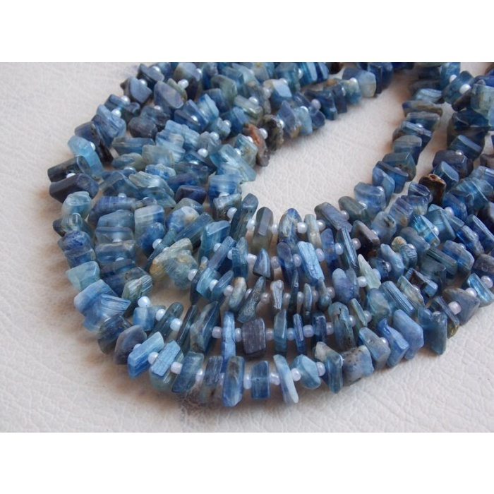 Natural Blue Kyanite Rough Beads,Anklets,Uncut,Nuggets,Chip 12Inchs Strand 10X5To6X5MM Approx,Wholesale Price,New Arrival RB7 | Save 33% - Rajasthan Living 9