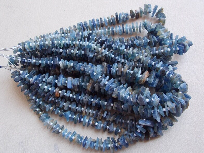 Natural Blue Kyanite Rough Beads,Anklets,Uncut,Nuggets,Chip 12Inchs Strand 10X5To6X5MM Approx,Wholesale Price,New Arrival RB7 | Save 33% - Rajasthan Living 15