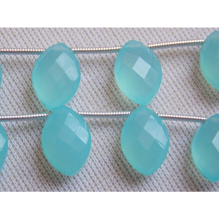 Aqua Chalcedony Marquise,Faceted,Teardrop,Drop,Briolette,Blue Color,Handmade,Loose Stone,Wholesaler,Supplies,12X8MM Approx PME(CY2) | Save 33% - Rajasthan Living 6