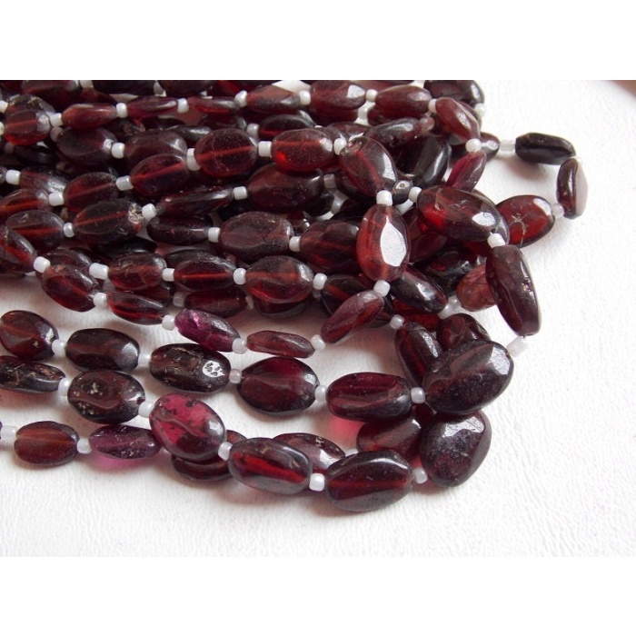 Natural Garnet Smooth Oval Shape Tumble,Nugget,Irregular Shape Bead 12X8 To 7X5 MM Wholesale Price New Arrival 100%Natural 14Inch Strand | Save 33% - Rajasthan Living 8