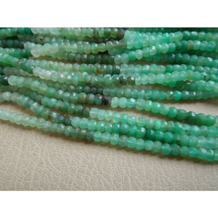 Natural Chrysoprase Multi Shaded Faceted Roundel Beads,Loose Stone,Handmade,13Inch Strand 4MM Approx,Wholesaler,Supplies,PME-B4 | Save 33% - Rajasthan Living 7