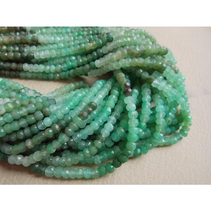 Natural Chrysoprase Multi Shaded Faceted Roundel Beads,Loose Stone,Handmade,13Inch Strand 4MM Approx,Wholesaler,Supplies,PME-B4 | Save 33% - Rajasthan Living 6