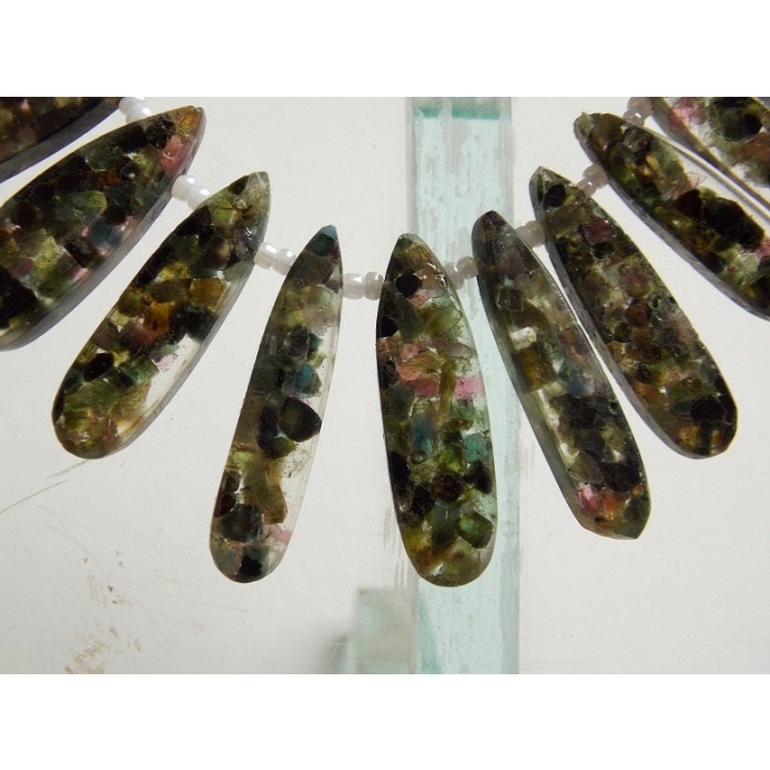 Stabilized Tourmaline Smooth Long Teardrop,Drop,Multi Color,Earrings Jewelry,Handmade,Wholesaler 11Piece Strand 30X7To25X7MM Approx BR7 | Save 33% - Rajasthan Living 8