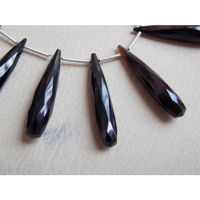 35MM Long Pair,Black Onyx Elongated Drops,Faceted,Teardrop,Handmade,Briolette,For Making Jewelry,Wholesale Price,New Arrival PME-CY2 | Save 33% - Rajasthan Living 8