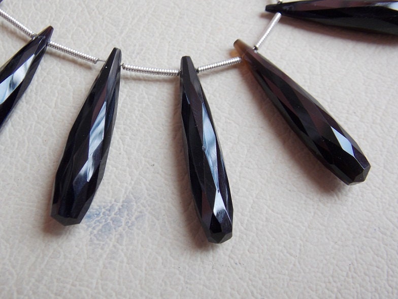 35MM Long Pair,Black Onyx Elongated Drops,Faceted,Teardrop,Handmade,Briolette,For Making Jewelry,Wholesale Price,New Arrival PME-CY2 | Save 33% - Rajasthan Living 15