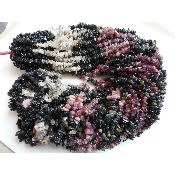 Tourmaline Natural Rough Bead,Anklet,Chip,Loose Raw Stone,Multi Shaded,32Inch Strand 8X5To5X3MM Approx,Wholesaler,Supplies,PME(RB2) | Save 33% - Rajasthan Living 7