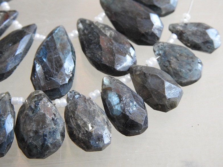 Natural Blue Kyanite Faceted Teardrop,Loose Stone,Drop,Handmade,For Making Jewelry 16Piece 21X11To13X10MM Approx Wholesaler Supplies BR5 | Save 33% - Rajasthan Living 13