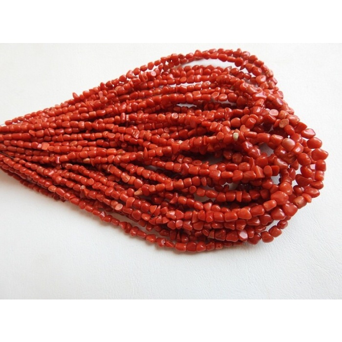 Red Coral Smooth Tumble,Nuggets,Irregular Shape Bead,Loose Gemstone,Handmade,For Making Jewelry,14Inch 6X5To5X3MM Approx,100%Natural BK-CR1 | Save 33% - Rajasthan Living 9