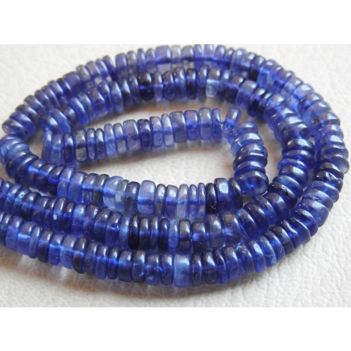 Natural Iolite Smooth Tyre/Coin/Button/Wheel Shape Beads/Handmade/Loose Stone/16Inchs Strand/Wholesaler/Supplies/PME-T1 | Save 33% - Rajasthan Living 6