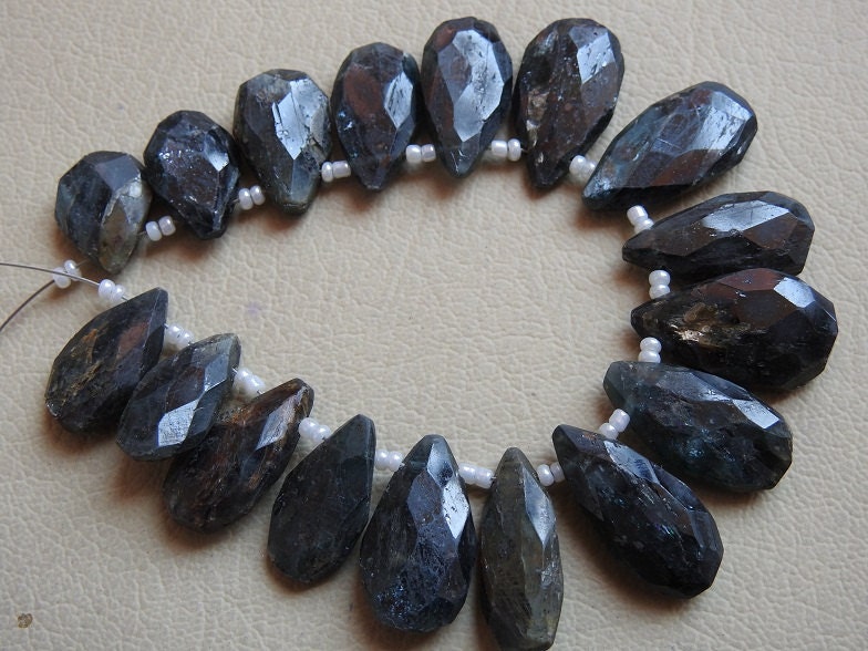 Natural Blue Kyanite Faceted Teardrop,Loose Stone,Drop,Handmade,For Making Jewelry 16Piece 21X11To13X10MM Approx Wholesaler Supplies BR5 | Save 33% - Rajasthan Living 14