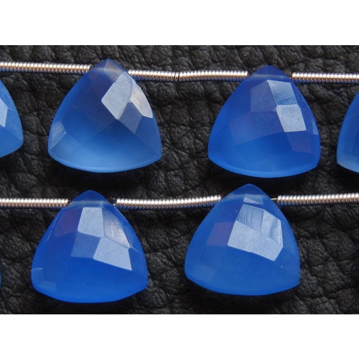 12X12MM Pair,Blue Chalcedony Faceted Trillions,Triangle,Teardrop,Briolette,For Making Earrings Jewelry,Wholesale Price,New Arrival PME-CY2 | Save 33% - Rajasthan Living 6