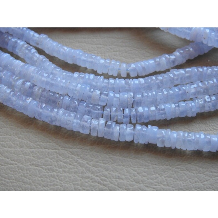 Natural Blue Lace Agate Smooth Tyre,Button,Coin,Wheel Shape Bead,Wholesaler,Supplies,For Making Jewelry 16Inch 5MM Approx (pme)T1 | Save 33% - Rajasthan Living 7