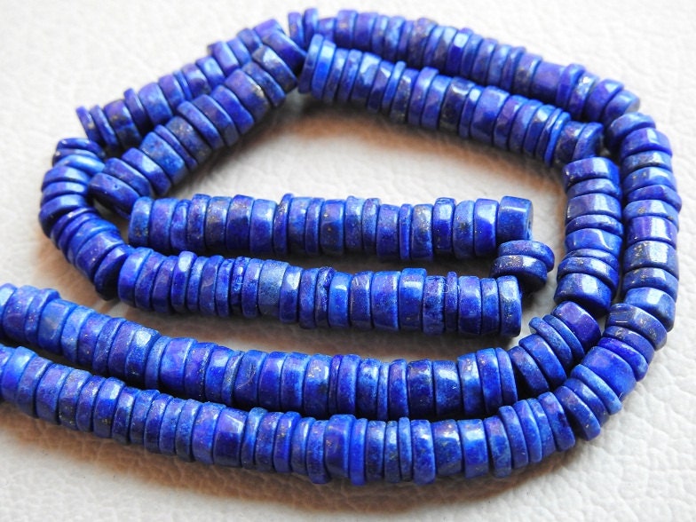 Lapis Lazuli Smooth Tyre,Coin,Button,Wheel Shape Beads,Loose Stone,Handmade,Wholesaler,Supplies,16Inch Strand,100%Natural,PME-T1 | Save 33% - Rajasthan Living 16