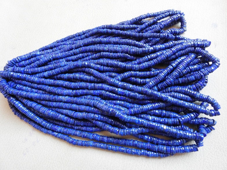 Lapis Lazuli Smooth Tyre,Coin,Button,Wheel Shape Beads,Loose Stone,Handmade,Wholesaler,Supplies,16Inch Strand,100%Natural,PME-T1 | Save 33% - Rajasthan Living 13