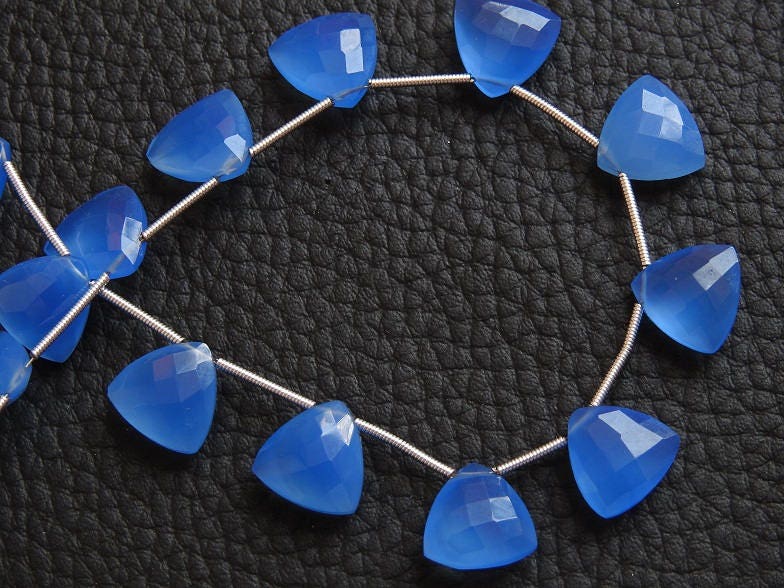 12X12MM Pair,Blue Chalcedony Faceted Trillions,Triangle,Teardrop,Briolette,For Making Earrings Jewelry,Wholesale Price,New Arrival PME-CY2 | Save 33% - Rajasthan Living 14