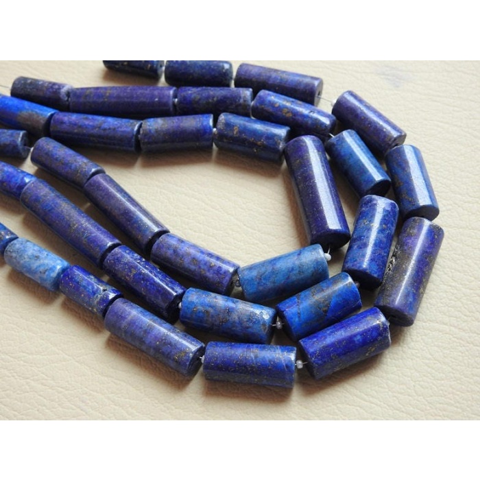 10″Strand Lapis Lazuli Smooth Tube Shape Beads “Big Size” 25X10 To 13X7 MM Approx Finest Quality 100% Natural Wholesale Price | Save 33% - Rajasthan Living 6