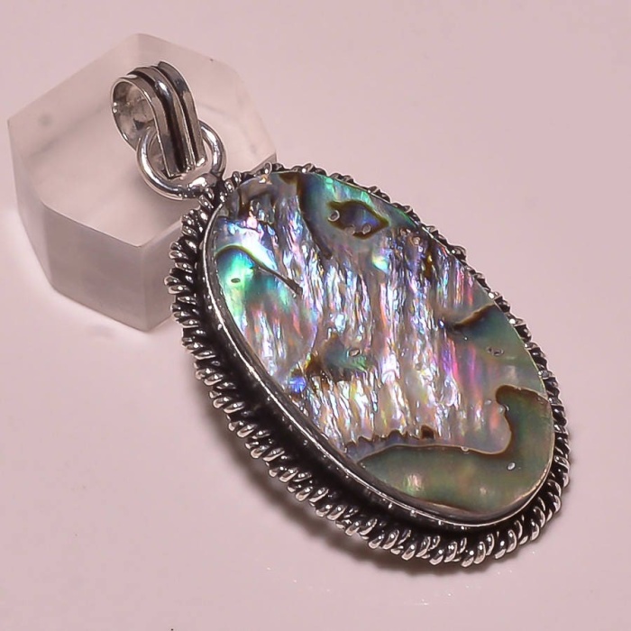 Rainbow gemstone 925 sterling silver pendant amazing beautiful | Save 33% - Rajasthan Living 5